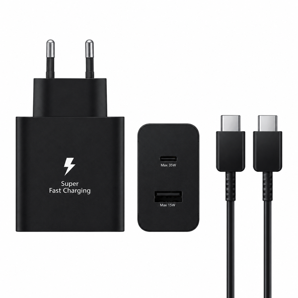 35W USB-C PD Charger Dual Port Fast Charging Adapter for Travel