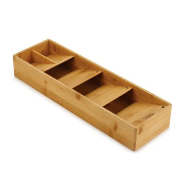 Bamboo Space Saver Cutlery Organizer - Fine Living