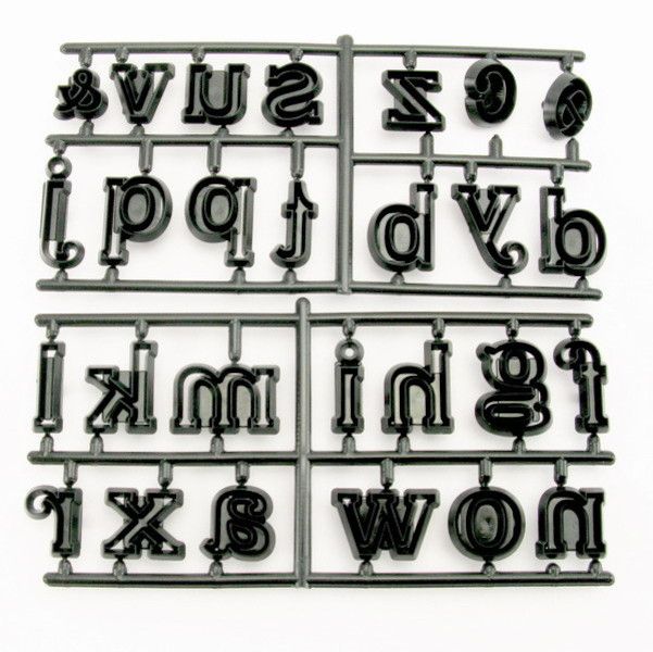 Patchwork Cutters Large Lower Case Alphabet Letters Cake Icing Decorating