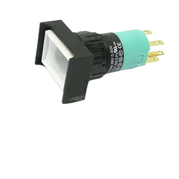 P1824M1P-65 Rectangular IP65 Illuminated Momentary Push Button 1P