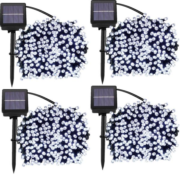Set of 4 - Indoor/Outdoor Solar Powered Fairy Lights 10M