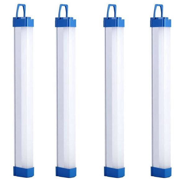 Set of 4 100W Rechargeable 70cm Emergency LED Tube Light