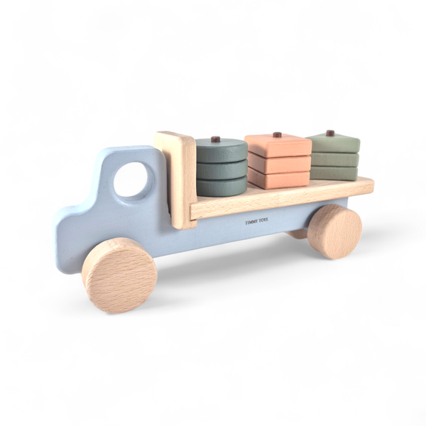 Timmy Toys Baby Educational Shape Sorting Wooden Toy Truck