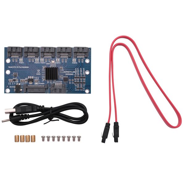 Controller Card Motherboard Sata Expansion Card 1 To 5 Port Sata3 0