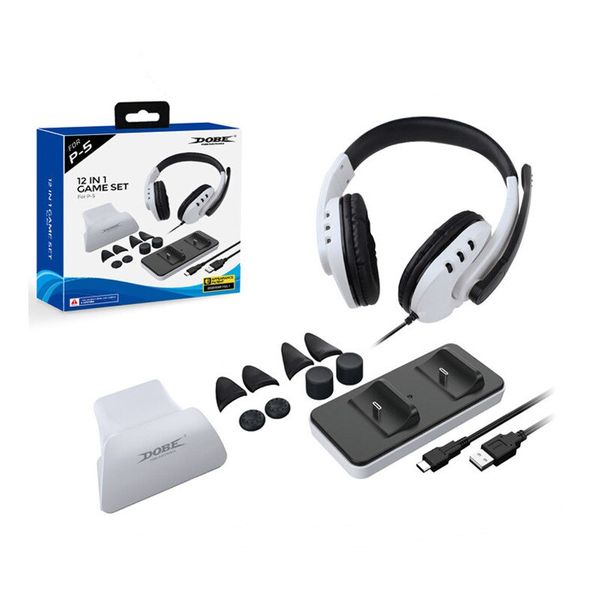 Dobe 12 in 1 Accessories Set for PS5