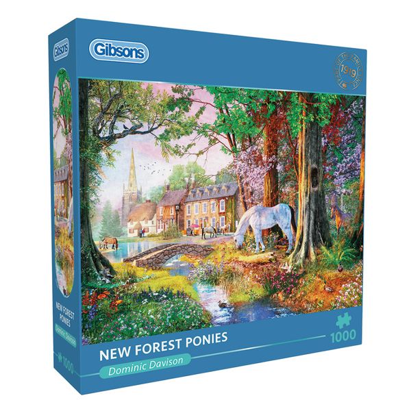 Gibsons New Forest Ponies 1000 Piece Jigsaw Puzzle