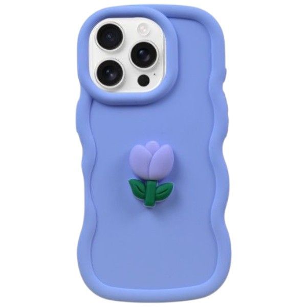 Blossom Guard Phone Case Compatible With Phone 16 Pro - Lavender
