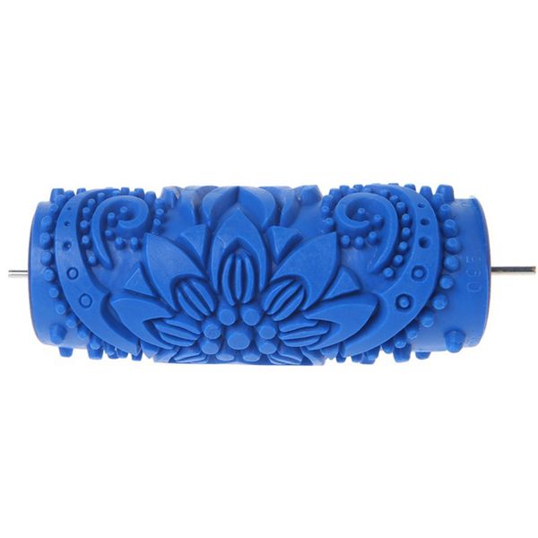 5 Inch Embossed Paint Roller Sleeve Wall Texture Stencil Brush 095Y