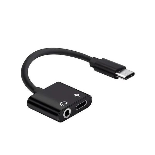 3.5mm Audio Jack Splitter Adapter &amp; Charging Cable Converter For Type C