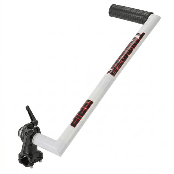 Ergonomic String Trimmer Handle Extension with Shoulder Strap - White