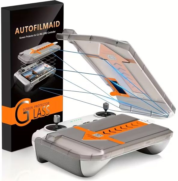 3pcs HD Tempered Glass Screen Protector Kit Compatible with DJI RC/RC2 Mini