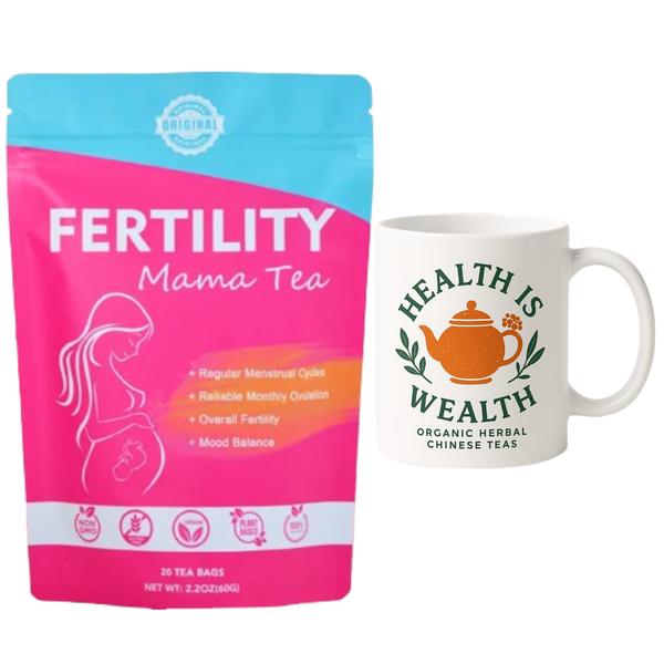 Fertility Mama Tea, Herbal And Organic Tea With Tea Mug
