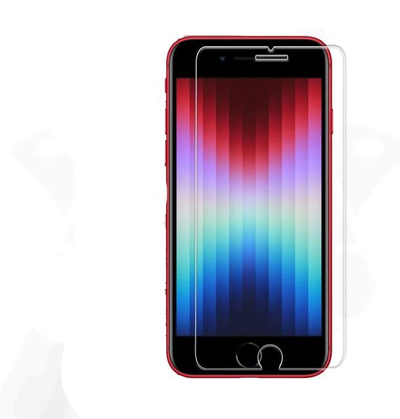 Tuff-Luv - 2.5D Tempered Glass Full Screen Protector for the Apple iPhone 7/8 and iPhone SE 2022/2020 - Clear
