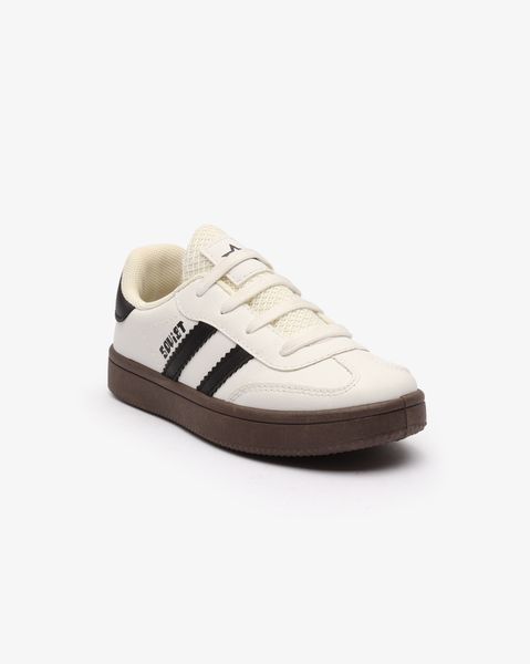 Soviet Youth Isla White/Black lace up sneaker