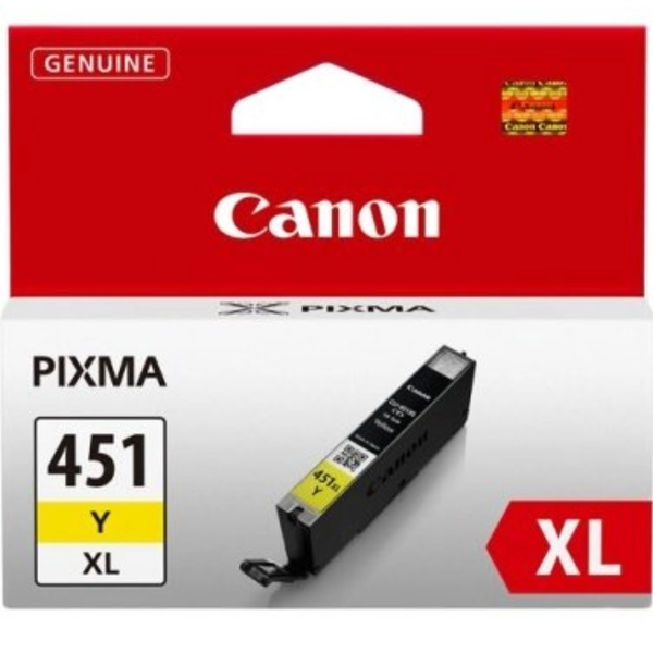 Canon Ink Cartridges - CLI-451XL Y Original Yellow Printer Ink Bottle