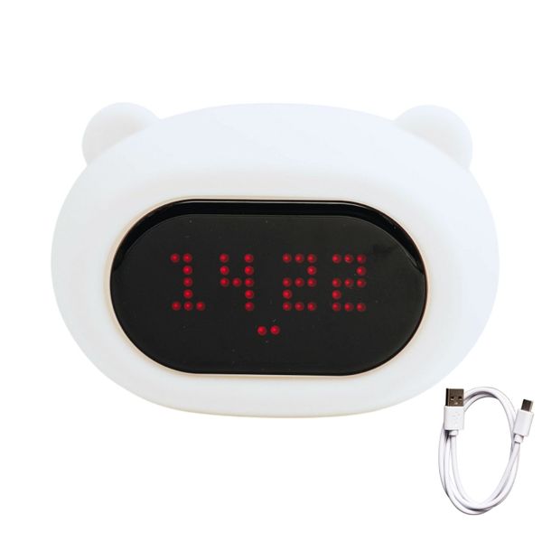 Stellar Lighting LED Kids Night Light Soft Silicone Baby RGB - Clock