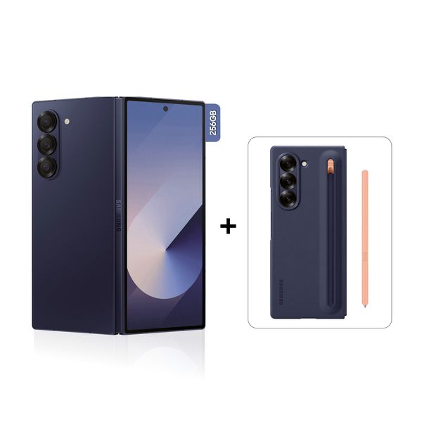 Samsung Galaxy Z Fold6 256GB 5G Smartphone - Navy + Z Fold6 Cover with S-Pen