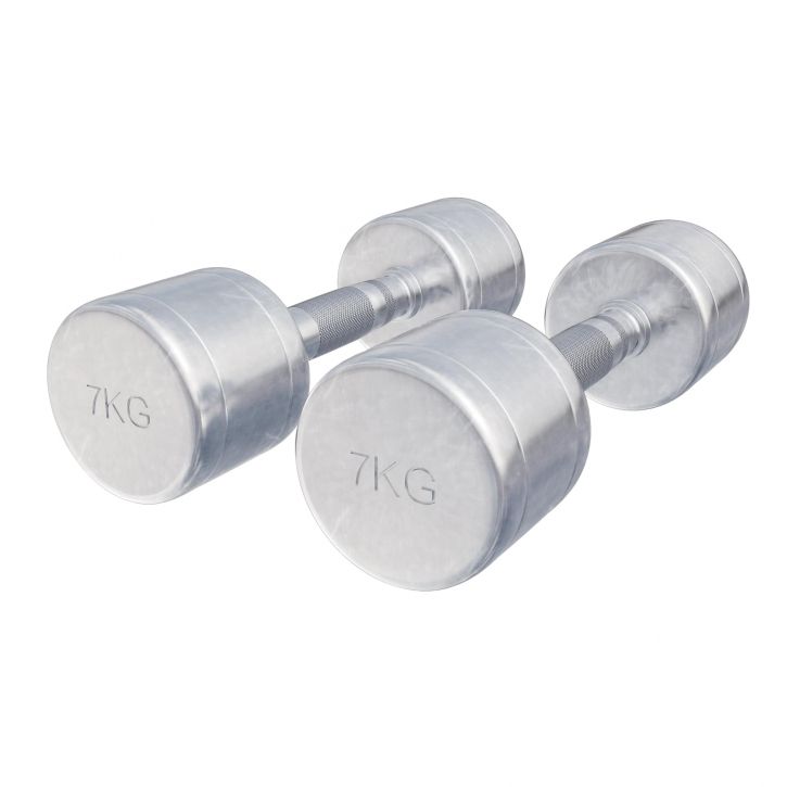 GORILLA SPORTS SA Chrome Fixed Dumbbells 2 x 7KG Buy Online in