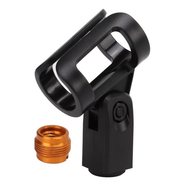 Mini mic clip - with 5/8" to 3/8" adapter