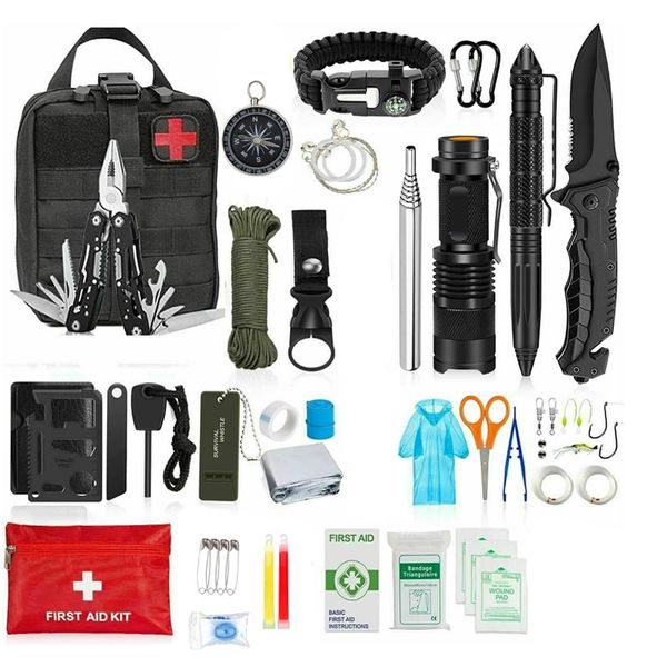 141 in 1 Tactical Emergency Outdoor First Aid and Survival Kit JG-99