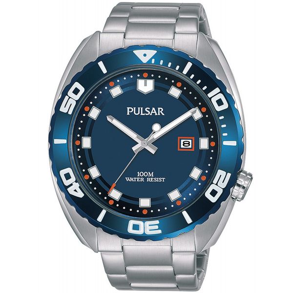 Pulsar Mens Stainless Steel Bracelet Sports Watch -PG8281X1