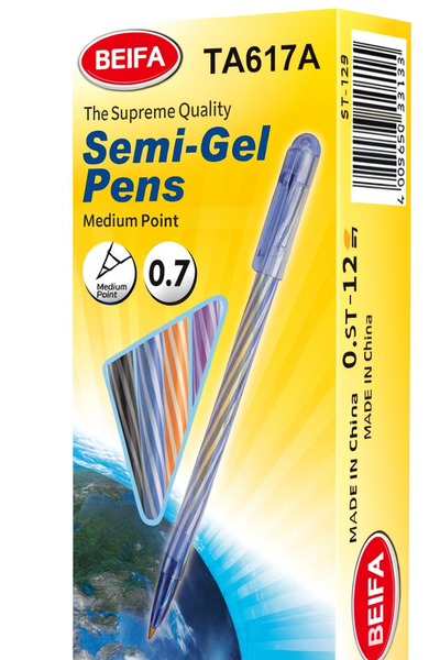 Gel Pen Ink-Black Ink-5 x Boxes With 12 Pens Inside