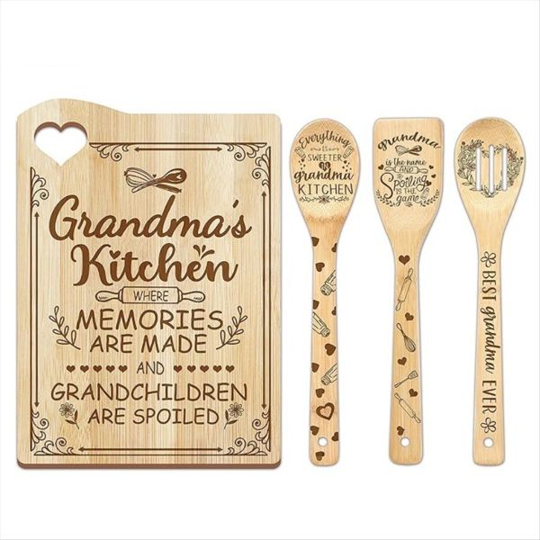 Bamboo Cutting Board Mother'S Day Gift For Cutting Board(Grandma)