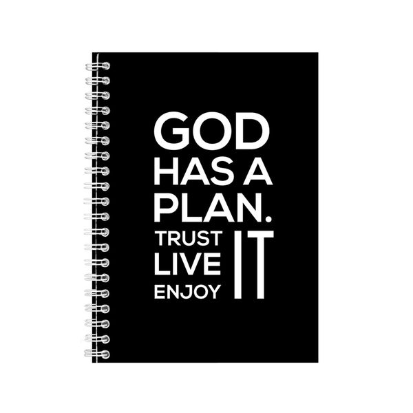 Trust A5 Notebook Spiral Lined Motivational Saying Graphic Notepad Gift 160
