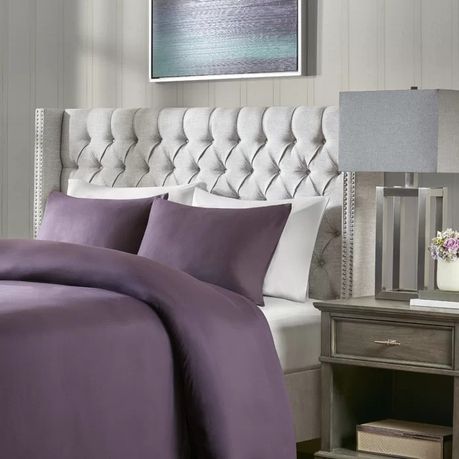 Candice Upholstered Wingback Button Tufted Headboard in Light Grey Beige Shop Today. Get it Tomorrow takealot