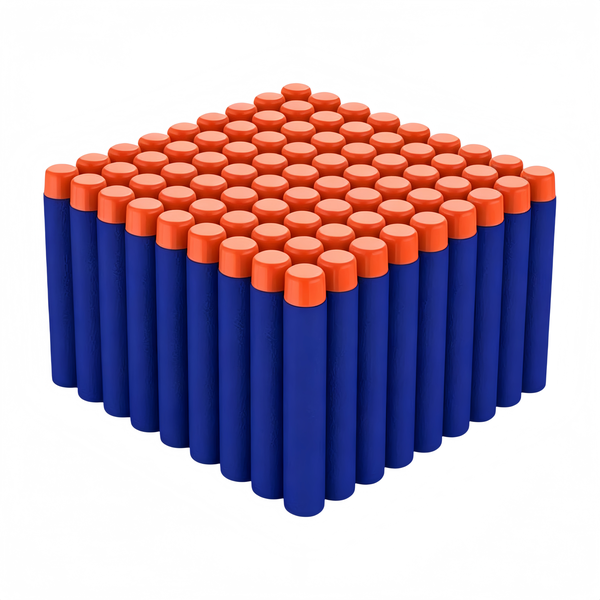 Kingdushi 100 Piece Foam Bullets Nerf Replacement Refill For Nerf Toy Guns