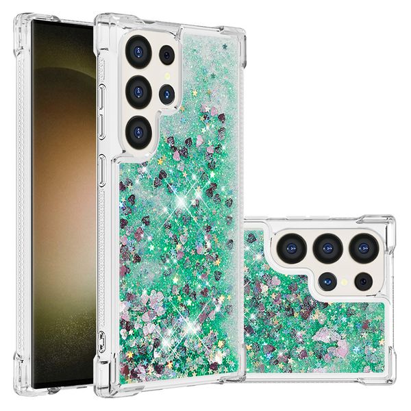 Phone Case Compatible With Galaxy S25 Ultra Liquid Glitter Case
