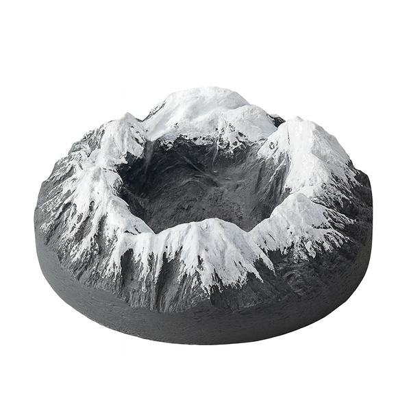 Snow Mountain Ashtray - Grey &amp; White