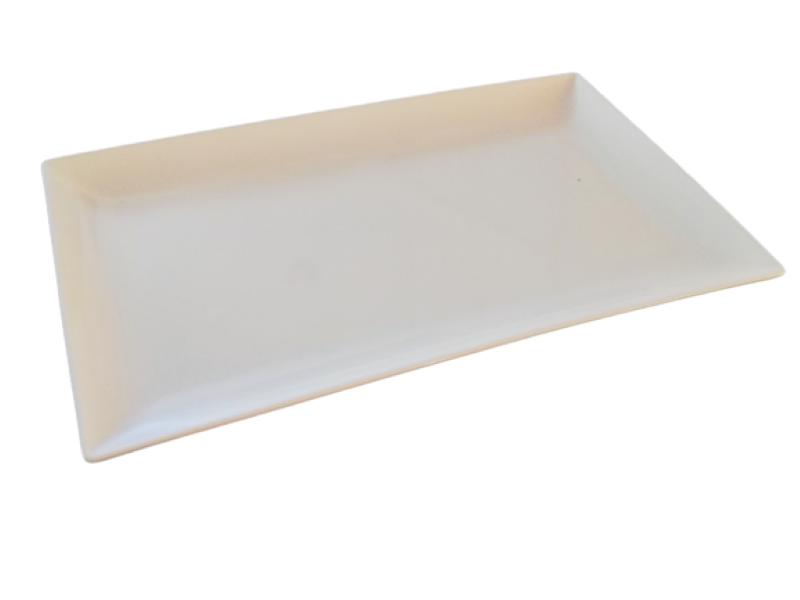 Platter 41x25x2.5cm Porcelain Rectangular White Basics 32268