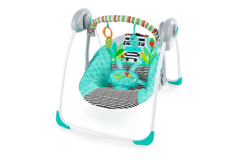 Bright Starts Zig Zag Zebra Portable Swing
