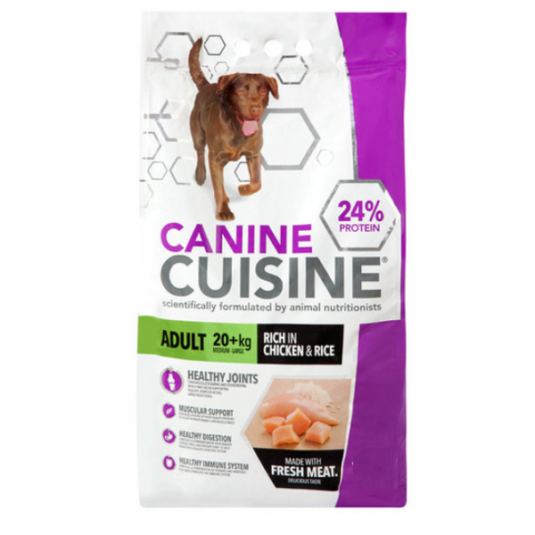 Canine Cuisine Adult 20+kg Rich in Chicken &amp; Rice Medium Large (1.75kg)