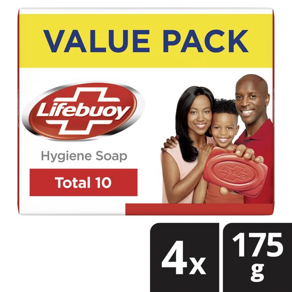 Lifebuoy Total 10 Hygiene Bar Soap 4x175g