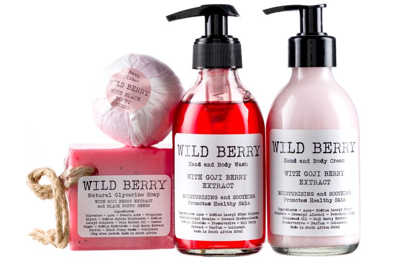 Vensico - Wild Berry Gift Set - Complete Bathing Accessories