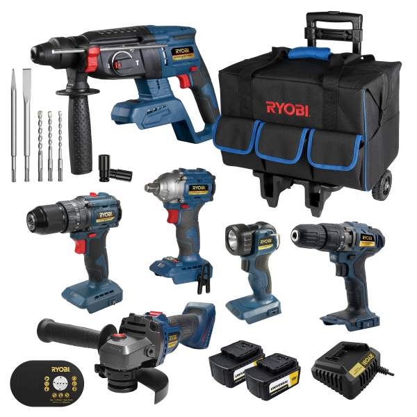 Ryobi XCB-9k 9 Piece 18v Cordless Combo Kit