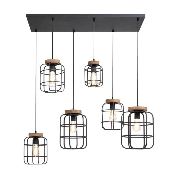 The Lighting Warehouse - Pendant Fabrica 6 Light