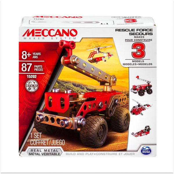 Meccano -3 Model Set Rescue Force-87 Parts