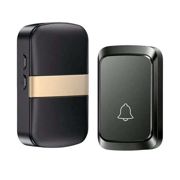 Doorbell Battery-Operated 5 Volume LED Light Home Cordless Door Bell