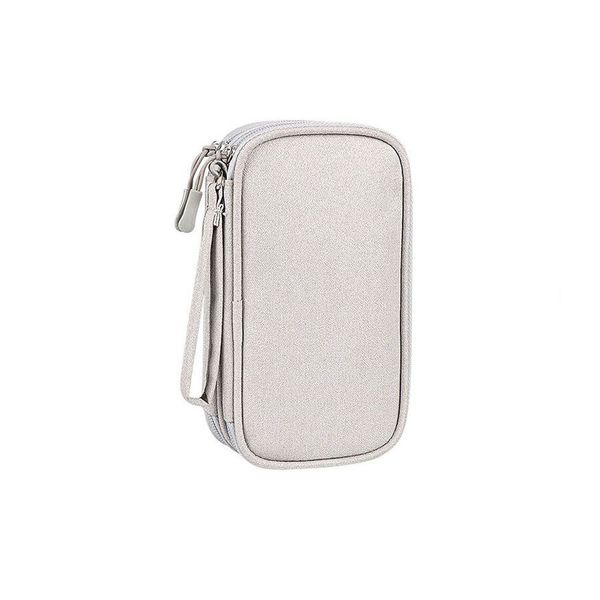 Fashion portable dustproof digital accessories multi-layer storage bag