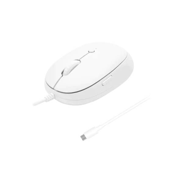 Macally - 5 Button Wired USB-C Mouse - White - 2 Year Warranty