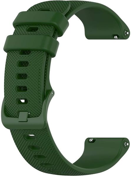 Silicone Strap for Garmin Vivoactive 4S Watch - Army Green (18mm)