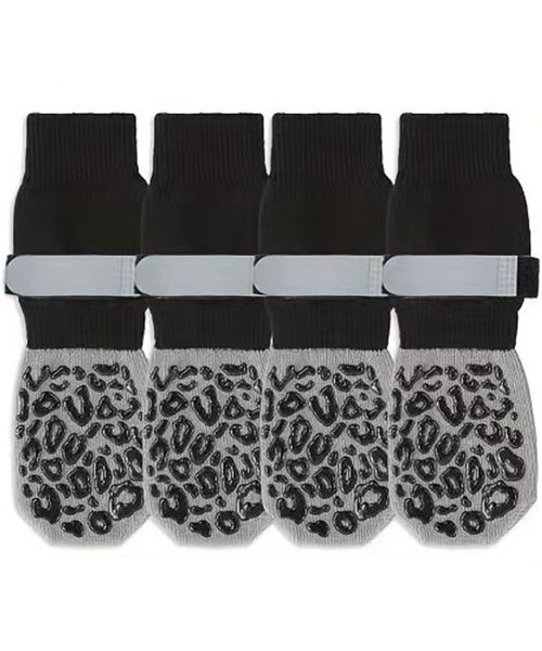 Non Slip Dog Socks with Grippers Prevent from Licking Paws