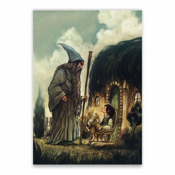 Bilbo And Gandalf Poster - A1