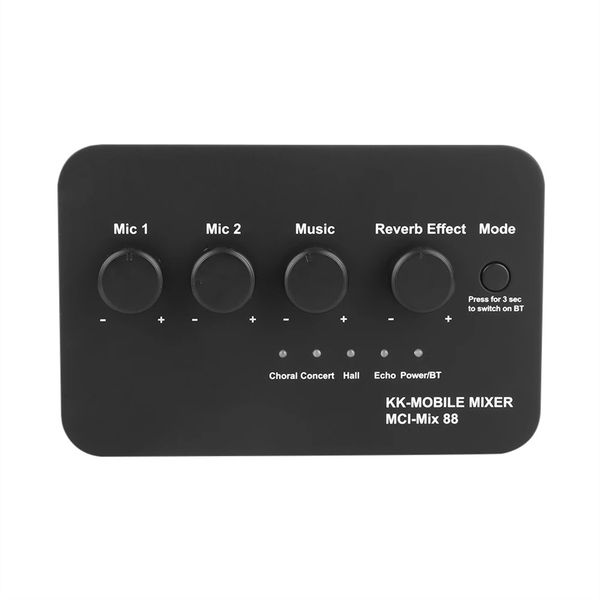 Digital Audio Sound Machine AUX IN/OUT BT Connection Dual Mic Inputs Karaok