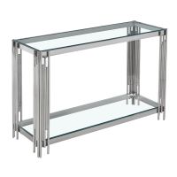 GOF Furniture - Goldrush Console Table, Silver