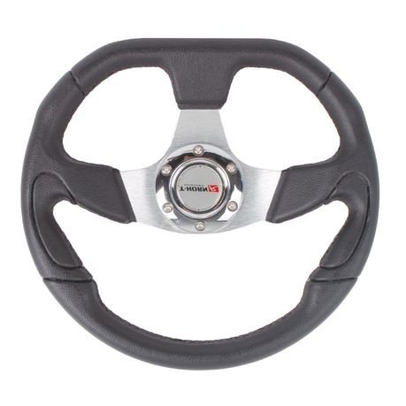 T-Horn R Chrome and Black Steering Wheel - 320mm Diameter | Shop Today. Get  it Tomorrow! | takealot.com