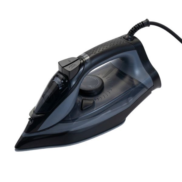 Black Steam Iron with Ceramic Soleplate - Dry &amp; Steam Iron